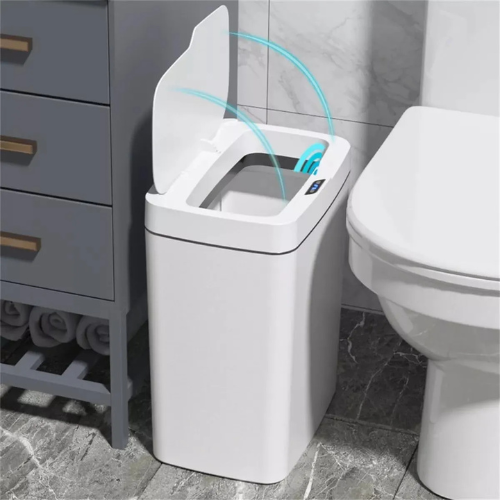 Lixeira Com Sensor Automático Para Banheiro, Lixeira